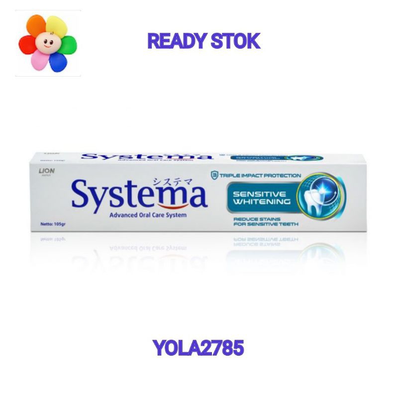 Jual Systema Toothpaste Sensitive Whitening 105 gr Pasta Gigi 105gr ...