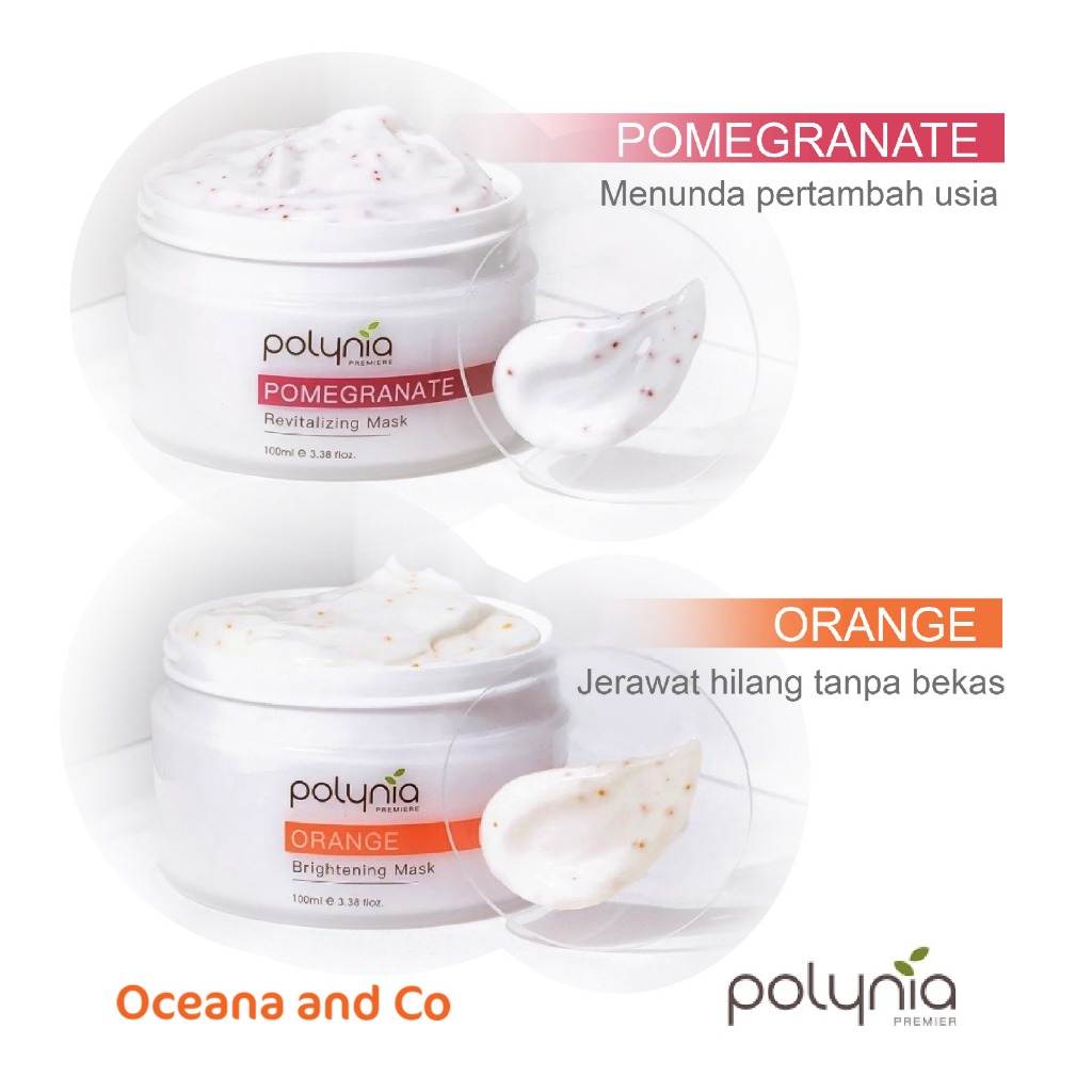 Jual POLYNIA - Mask Vitamin C Mencerahkan Wajah Pudarkan Bekas Jerawat ...