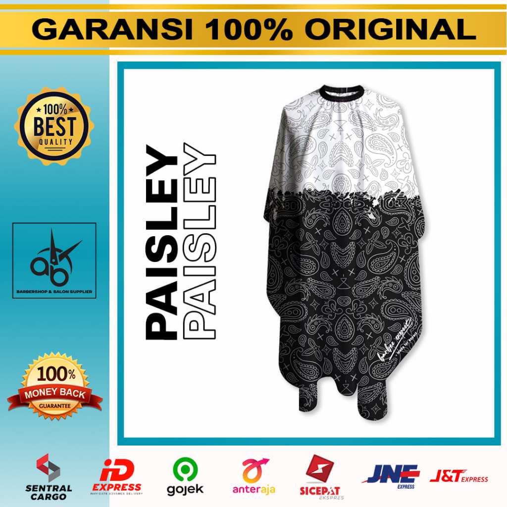 Jual Cape Barber Expert Premium Motif Paisley Limited Edition Kain Kip ...