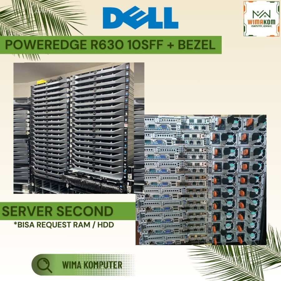 Jual Dell PowerEdge EMC R630 Dual Xeon E5 2699 V4 10Bay 2.5inch SFP 10G ...