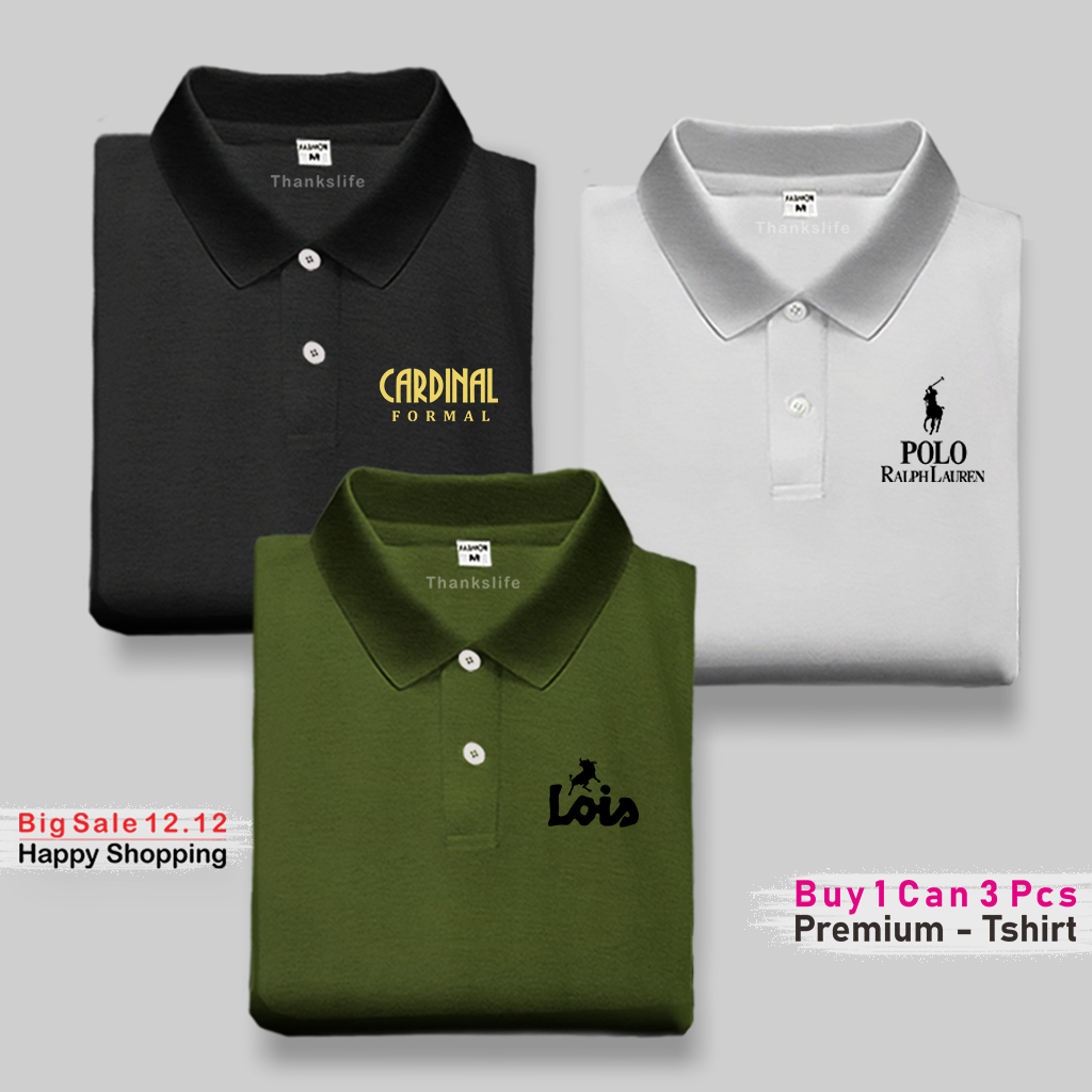 Beli 1 Dapat 3 Pcs Kaos Kerah Polo | Kardinal Loiz Distro Lengan Pendek - foto 4