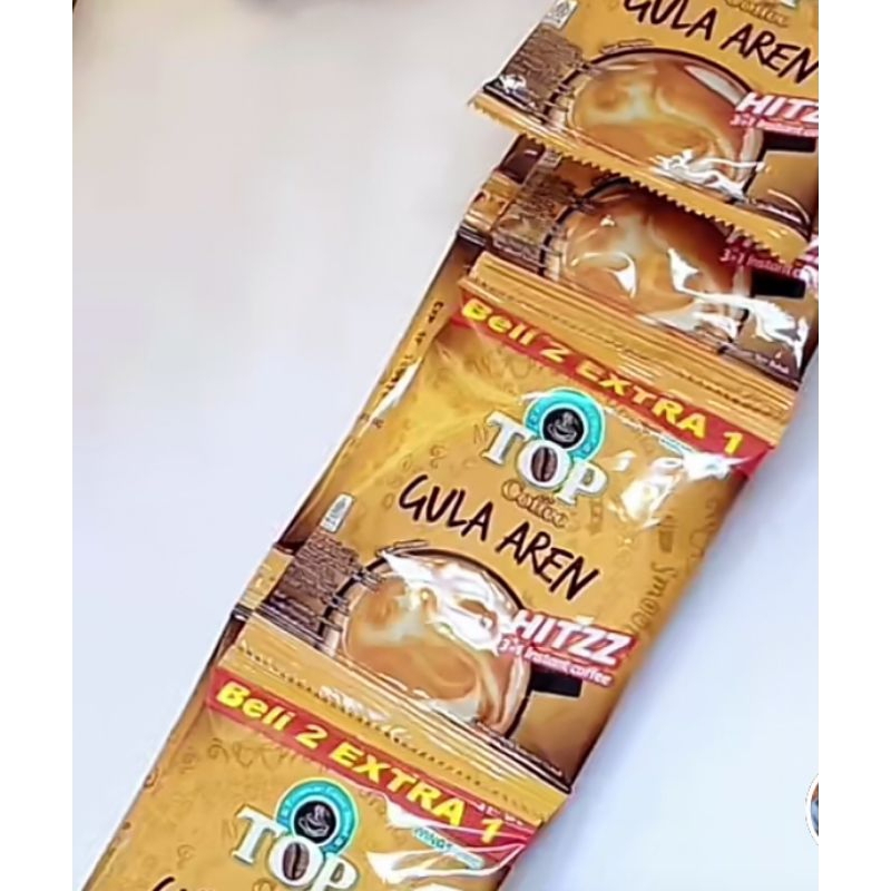 Jual top kopi gula aren 22 gr per renceng | isi 15 sachet beli 2 gratis ...