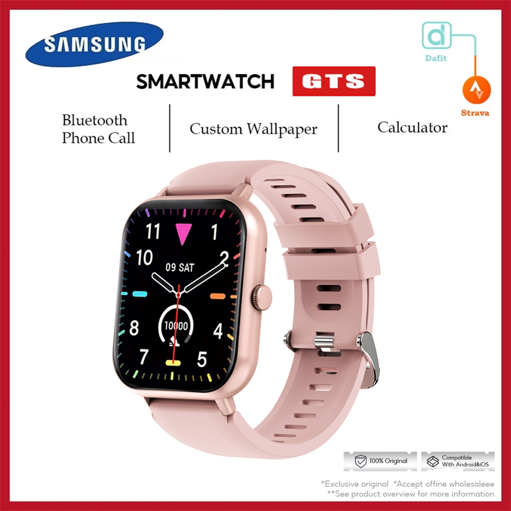 Samsung 2025 New GTS Smart Watch 41mm Original Custom Wallpaper Jam Running  Pria Pace Smartwatch Full Screen Fitness Tracker Bluetooth Call