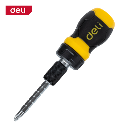 Jual Deli Dual Purpose Ratchet Screwdriver Mini - Deli Obeng Rachet ...