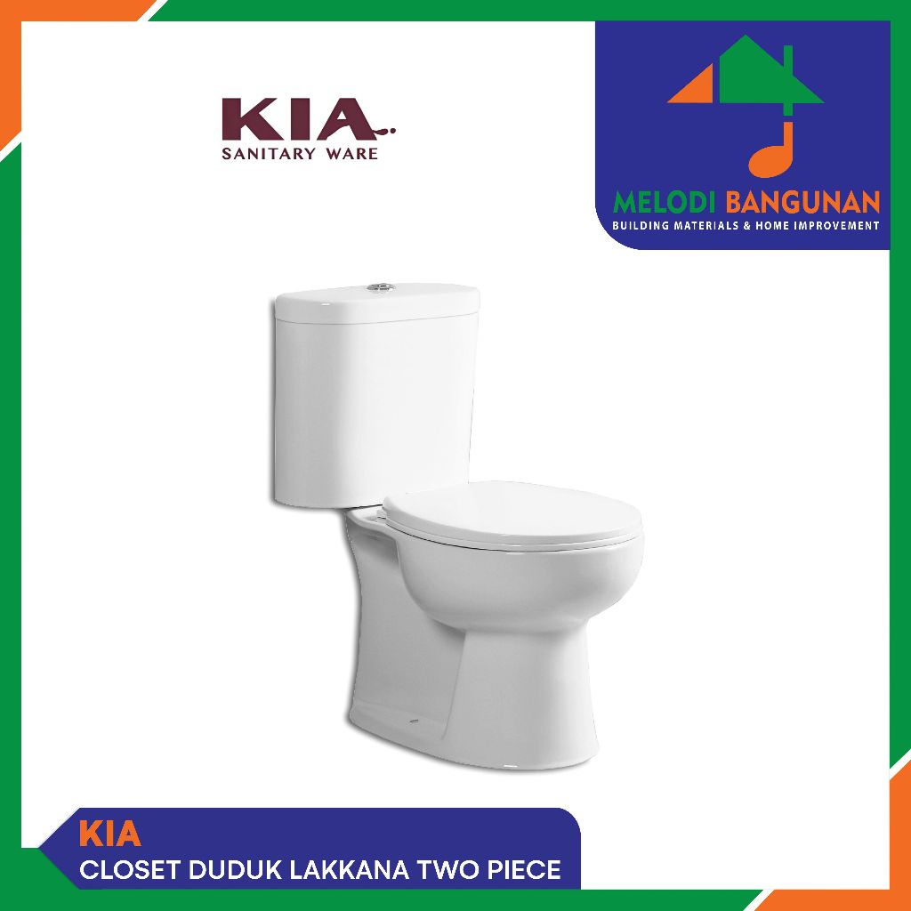 Kia - Closet + Kloset + Toilet Duduk Kw1 Lakkana Two Piece White