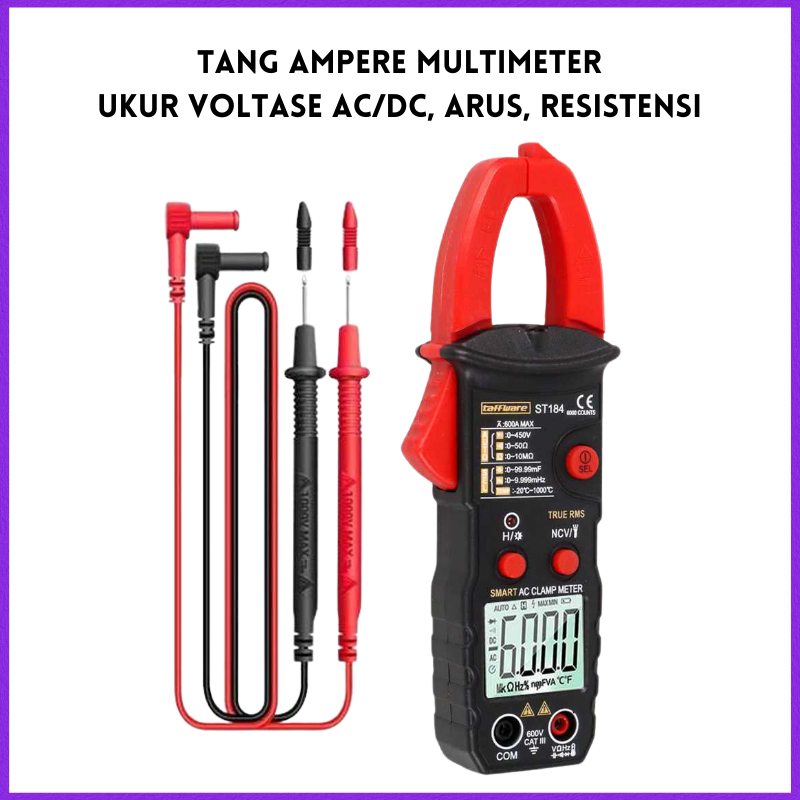 Jual COD Taffware Multimeter/avometer ukur tegangan, arus, resistensi ...