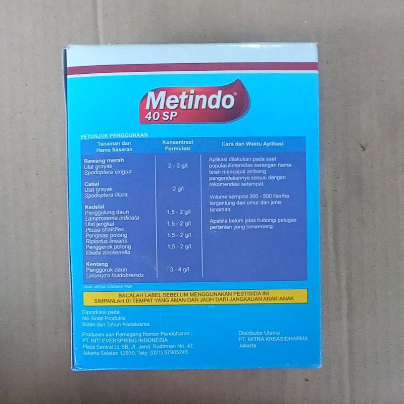 Jual Metindo 40SP 200gr (Metomil 40%) | Shopee Indonesia