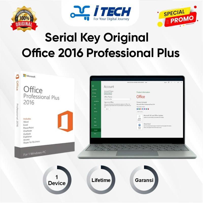 Jual Office 2016 Pro Plus Original Lisensi Serial Key Lifetime ...
