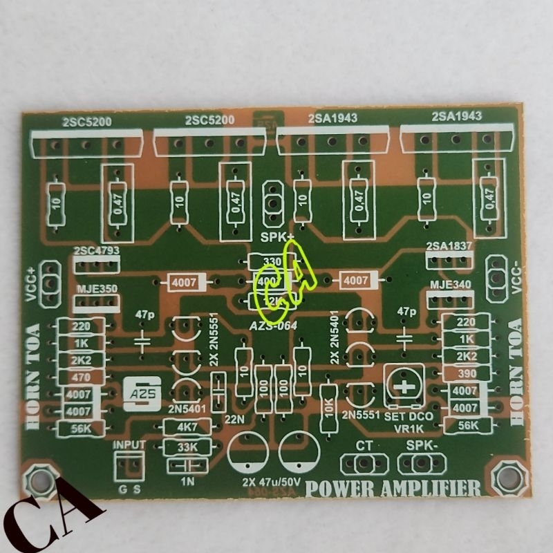 Jual PCB KIT POWER AMPLIFIER HORN TOA | Shopee Indonesia