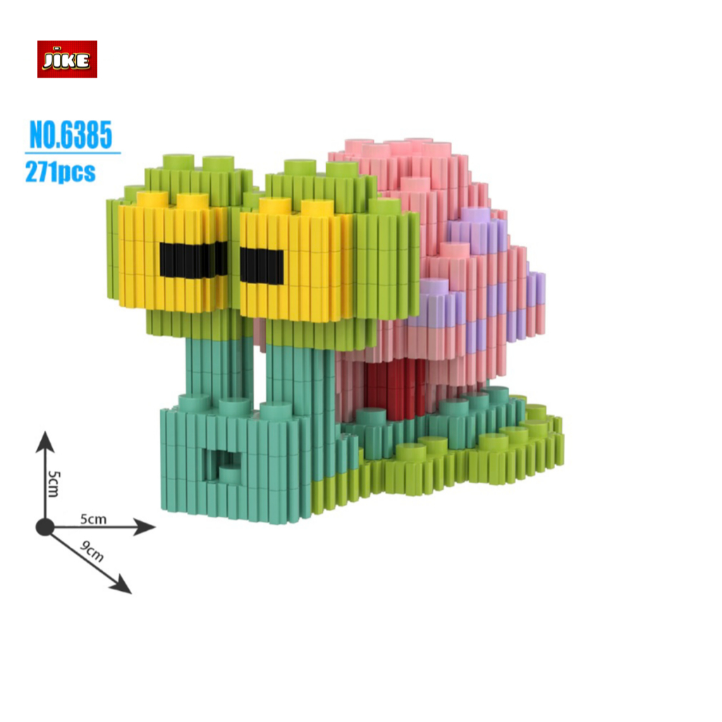 Jual JiKE Nano Blocks Mini Series SpongeBob SquarePants, Mainan Blok ...