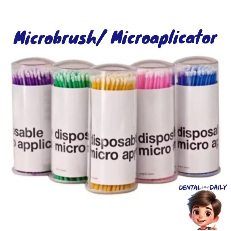 Jual Microbrush micro applicators disposable kuas etsa bonding | Shopee ...