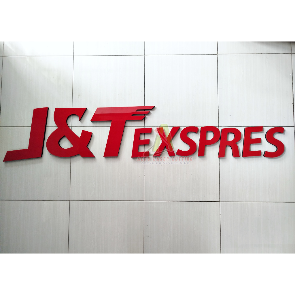 Jual Logo J T Express Akrilik Dan Spon Logo Ekspedisi J T Express