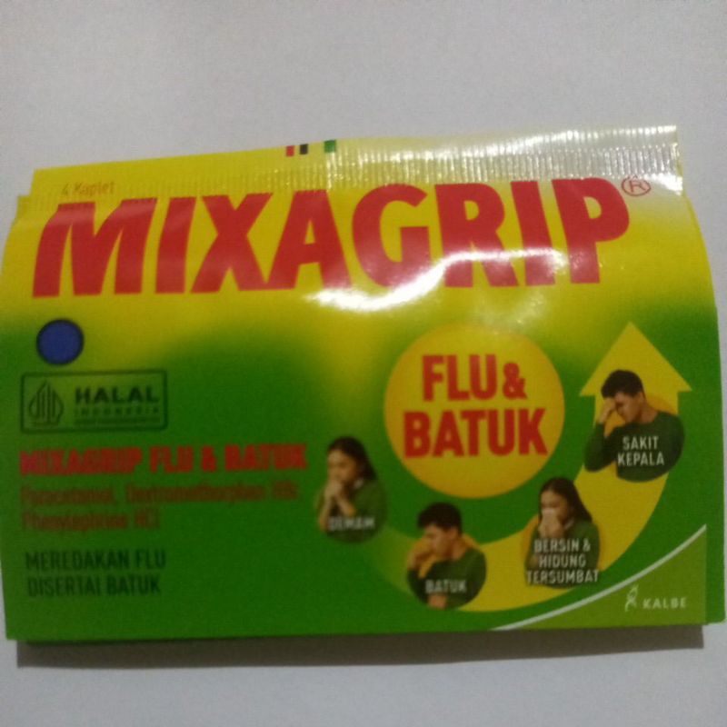 Jual Mixagrib flue dan batuk strip isi 4 tablet exp 2026 | Shopee Indonesia