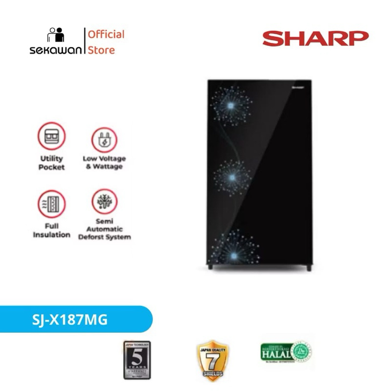 Jual KULKAS SHARP 1 PINTU SJ-X187 MG | Shopee Indonesia