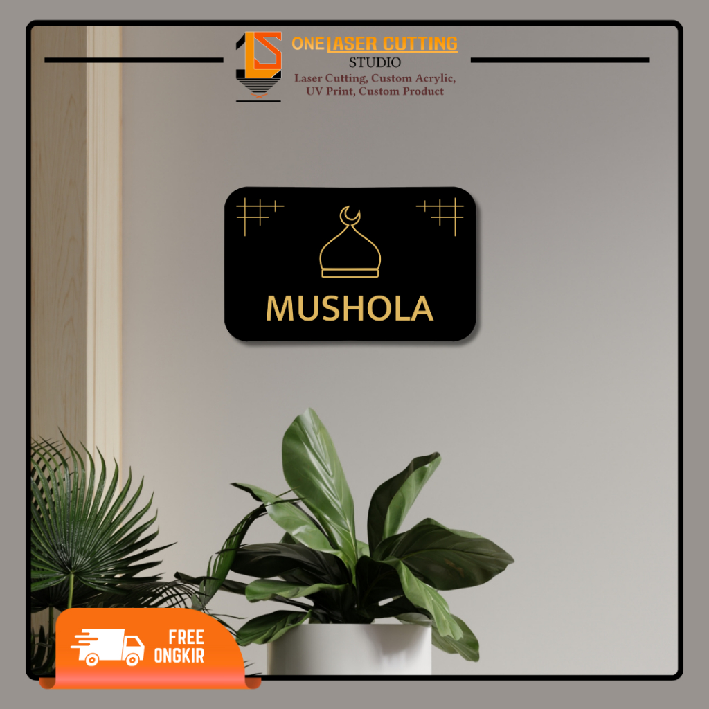 Jual Sign Akrilik Mushola 10 x 15 cm Sign Board Acrylic Mushola ...