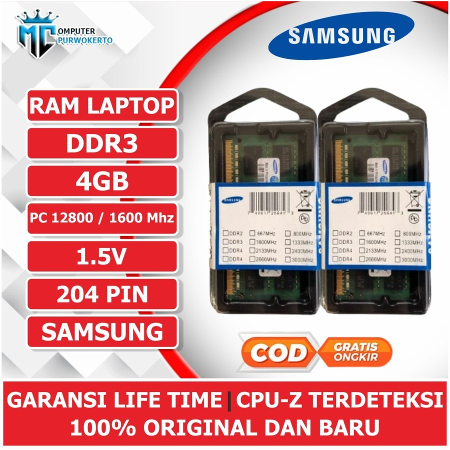 Jual Ram Laptop Atau Memory Sodimm DDR3 4Gb PC10600/1333 Mhz | Shopee ...