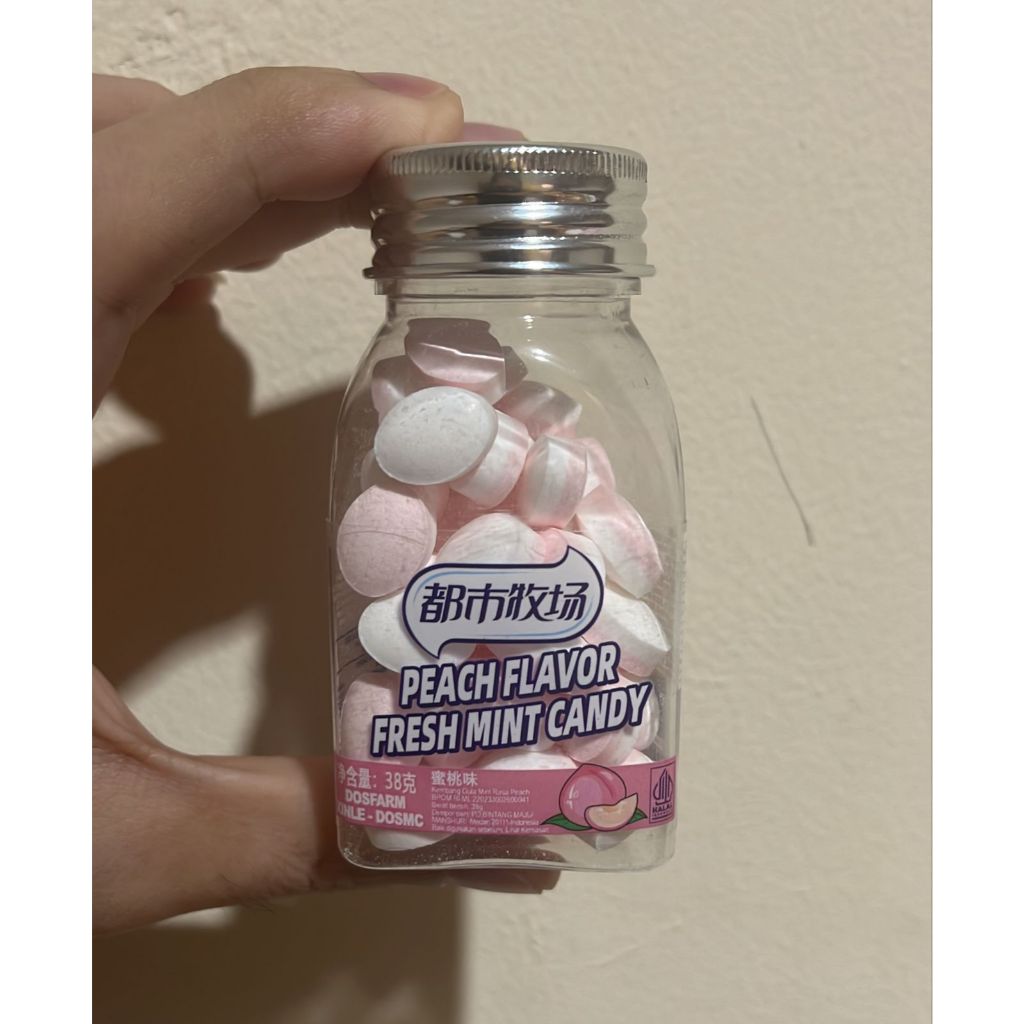 Jual Permen Xinle Peach / permen mint rasa peach / healthy candy 38g ...