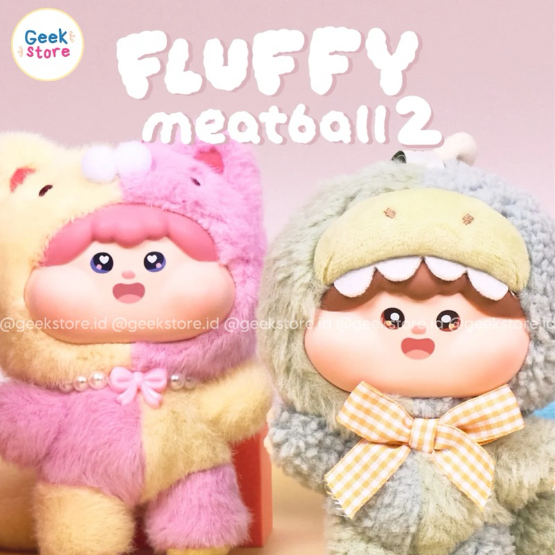 Jual [READY] 100% ORIGINAL Fluffy Meatball 2 Plush Keychain Series ...