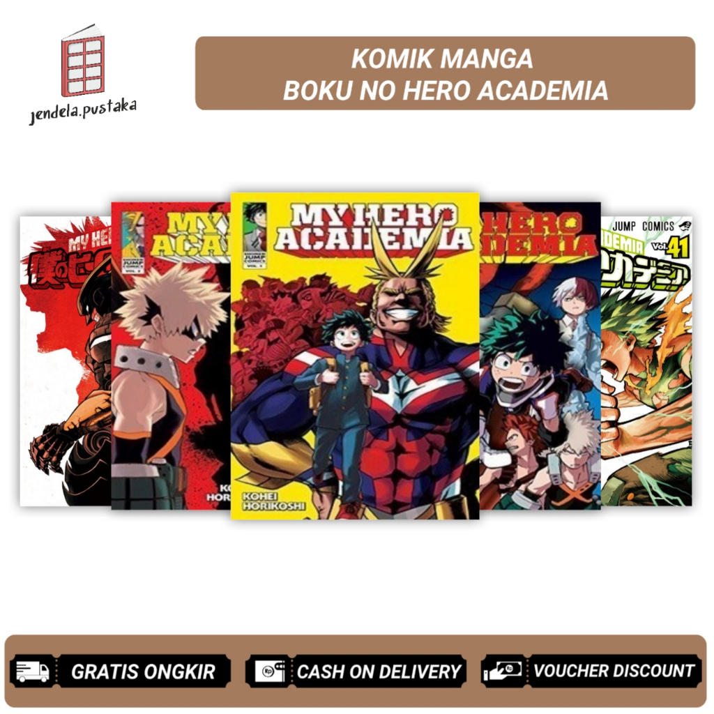 Jual Komik Manga Boku no Hero Academia Vol. 1-41 by Kohei Horikoshi ...