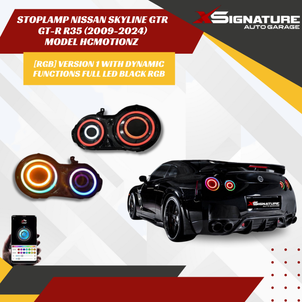 Jual STOPLAMP NISSAN SKYLINE GTR GT-R R35 (2009-2024) MODEL HCMOTIONZ ...
