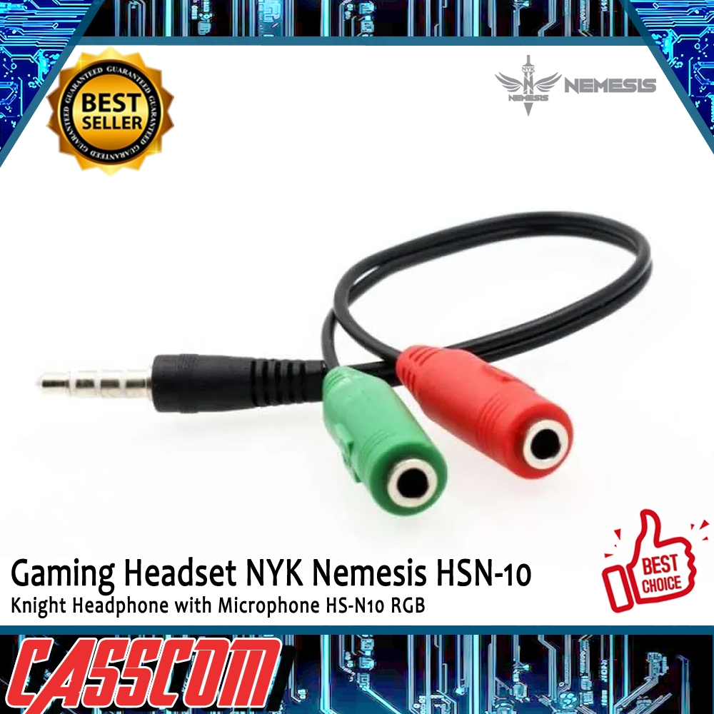 Jual Gaming Headset NYK Nemesis HSN-10 Knight Headphone with Microphone ...