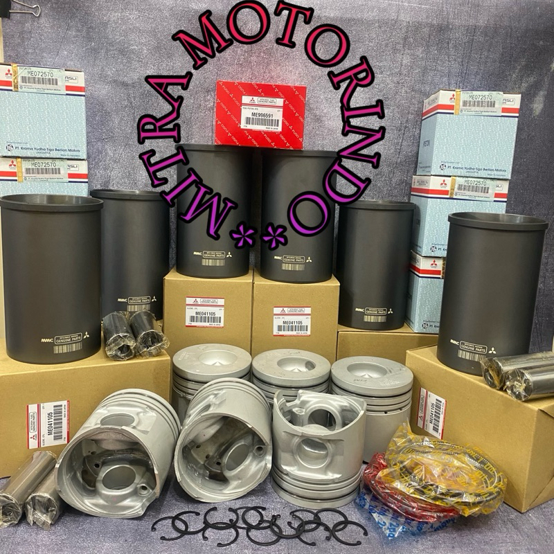 Jual Liner Kit /Liner Set + Piston + Ring + Liner Set Mitsubishi Fuso ...
