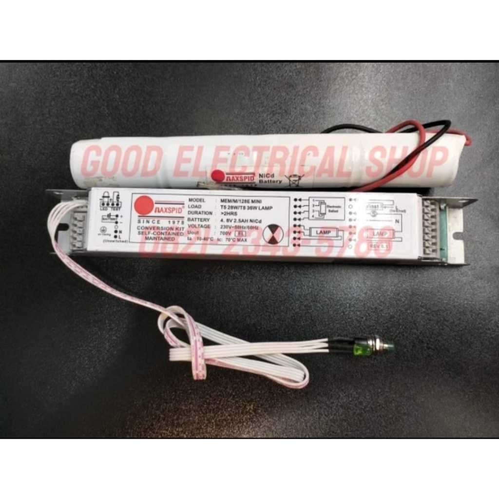 Jual Emergency MAXSPID MEM/M/12BE MINI T5 28W / T8 36W POWER PACK NICAD ...