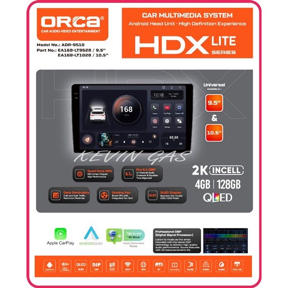 Jual Orca HDX Lite Series Android Head Unit Headunit Android 9 5 Inch