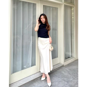 Rok Satin Panjang Long Satin Rok Satin Silk Skirt Long Satin Silk