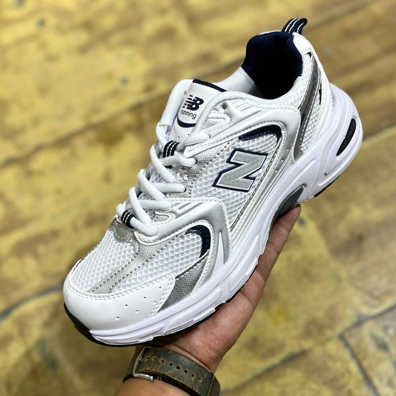 Jual NEW BALANCE 530 WHITE SILVER NAVY | Shopee Indonesia