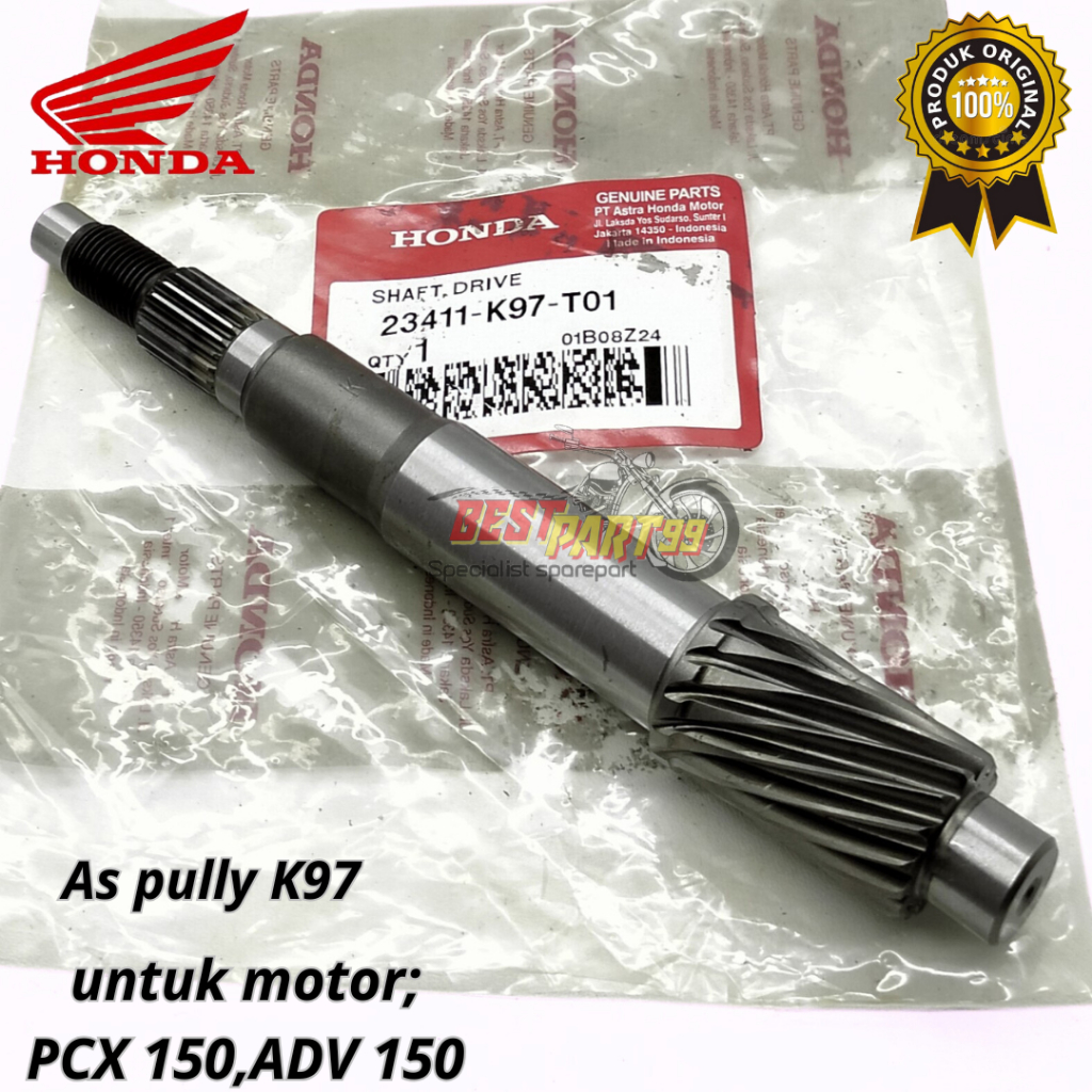 Jual as pully Shaft Drive Honda PCX 150 ADV ahm kualitas original ori ...