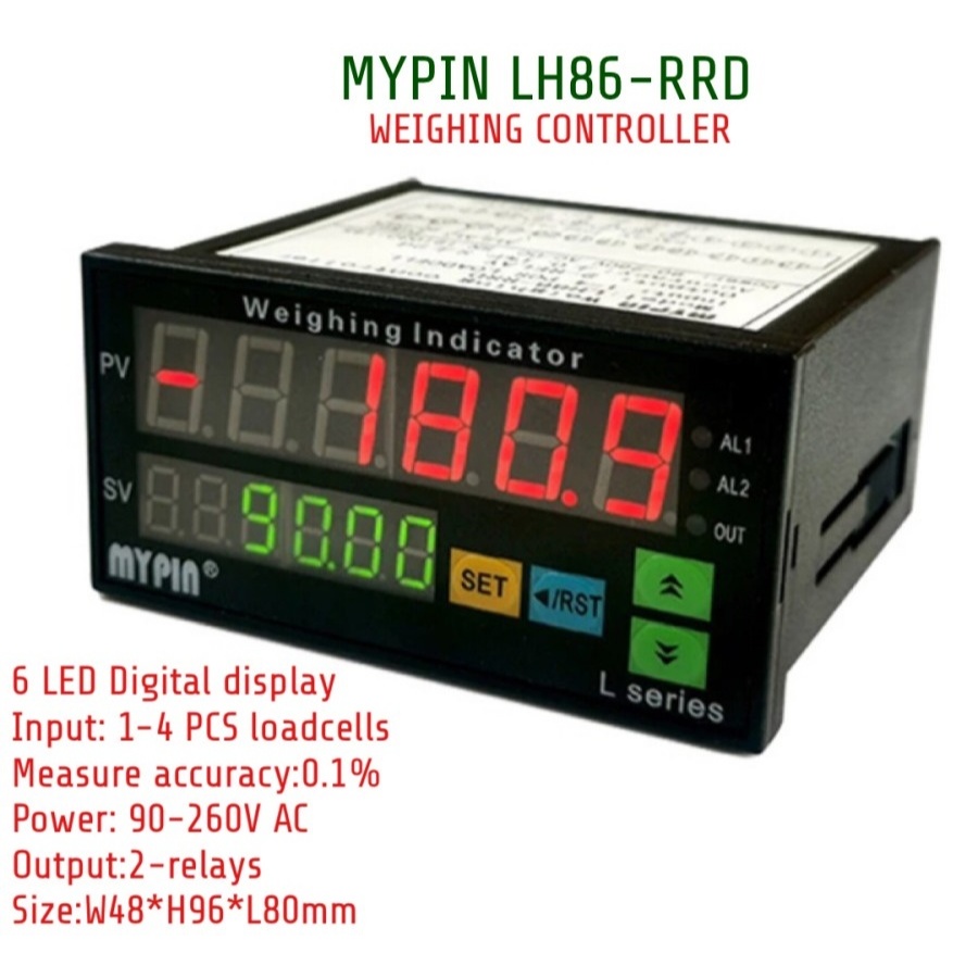 Jual Digital Weight indicator display 6 digit Load cell Weighing ...
