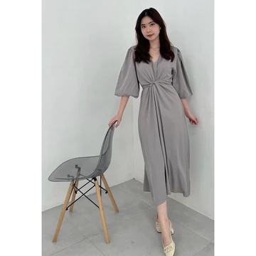 EOVEA Selin Dress Wanita Korean Style Casual Formal