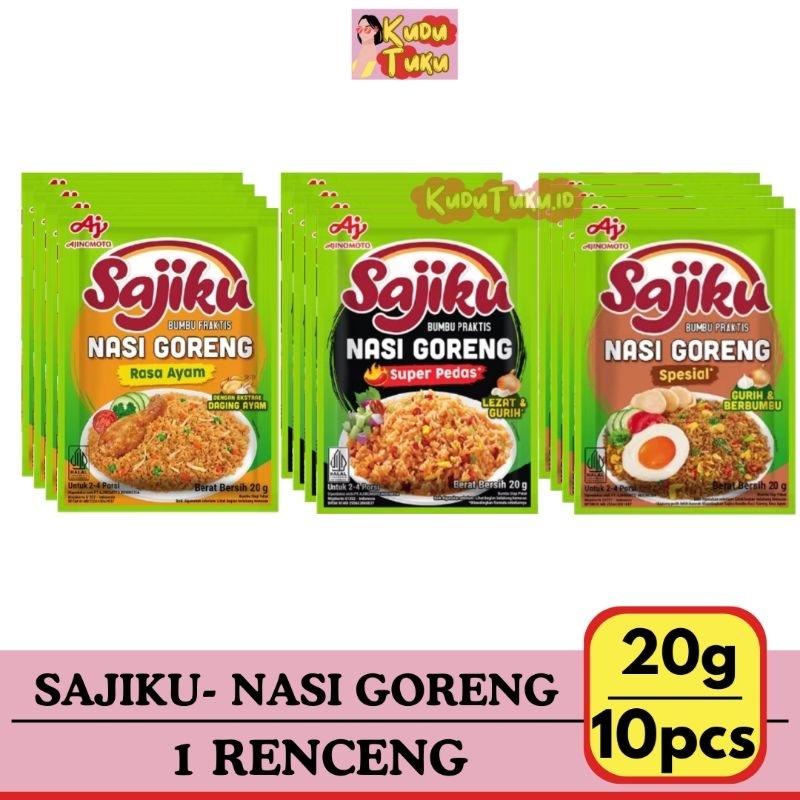 Jual 10 PCS - SAJIKU NASI GORENG 20g 1 RENCENG | Shopee Indonesia