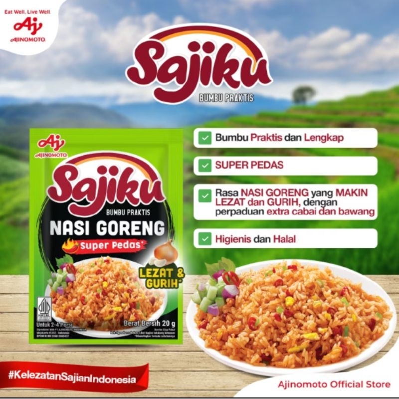 Jual 10 PCS - SAJIKU NASI GORENG 20g 1 RENCENG | Shopee Indonesia