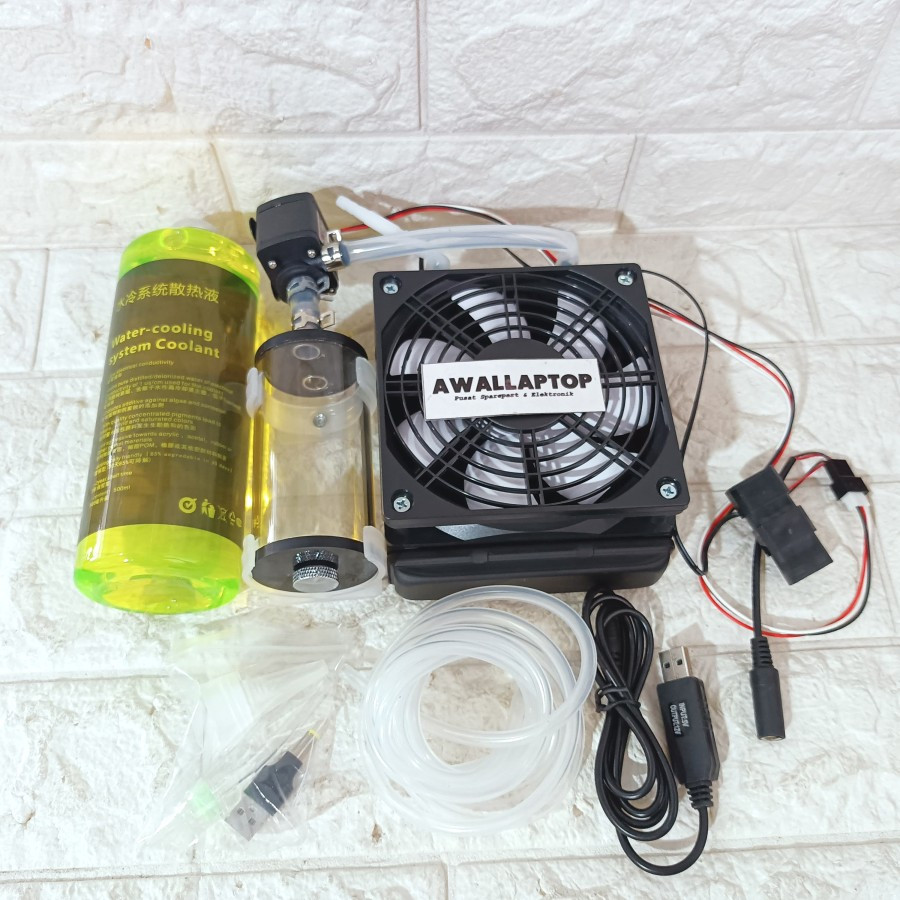 Jual radiator cooling water cooling CPU radiator set lengkap tabung ...