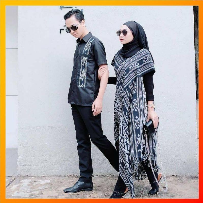 Jual SIMPLEETHNIC - BAJU KONDANGAN COUPLE TENUN RUMBAI ETHNIC LANCIP ...
