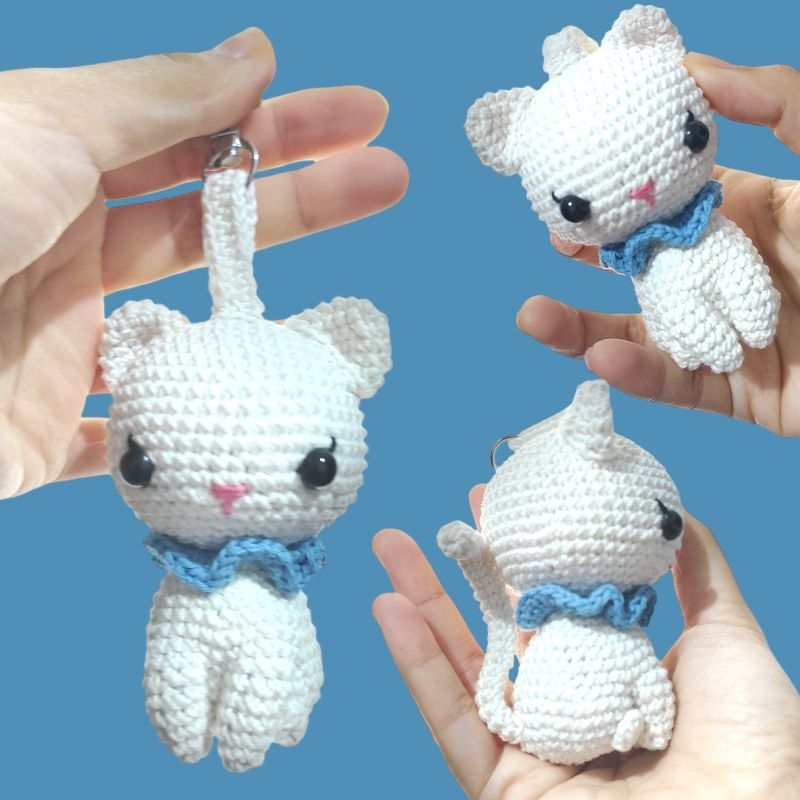 Jual Boneka Rajut Amigurumi Kucing Cantik Lucu | Shopee Indonesia
