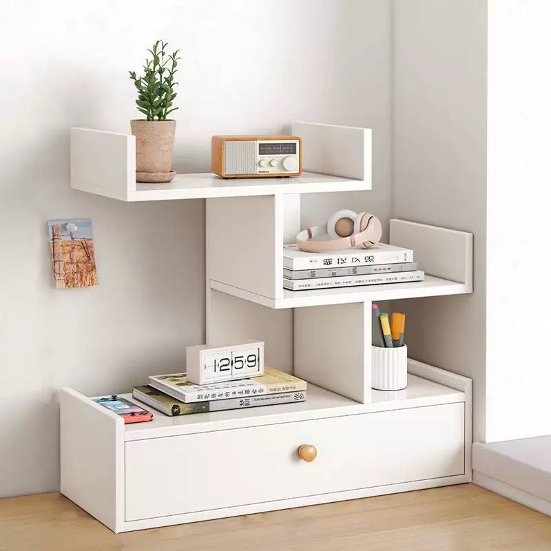 Jual Meja Mini Rak Susun Serbaguna Rak Buku Kayu Rak Desktop Storage ...