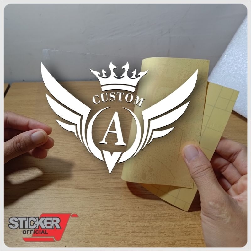 Jual stiker visor custum inisial dan nama anda sendiri | Shopee Indonesia