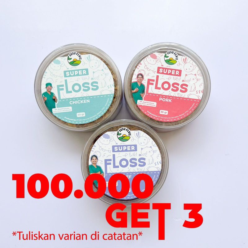 Jual Susu Elvis - Super Floss - 100% Natural Food Topper With ...