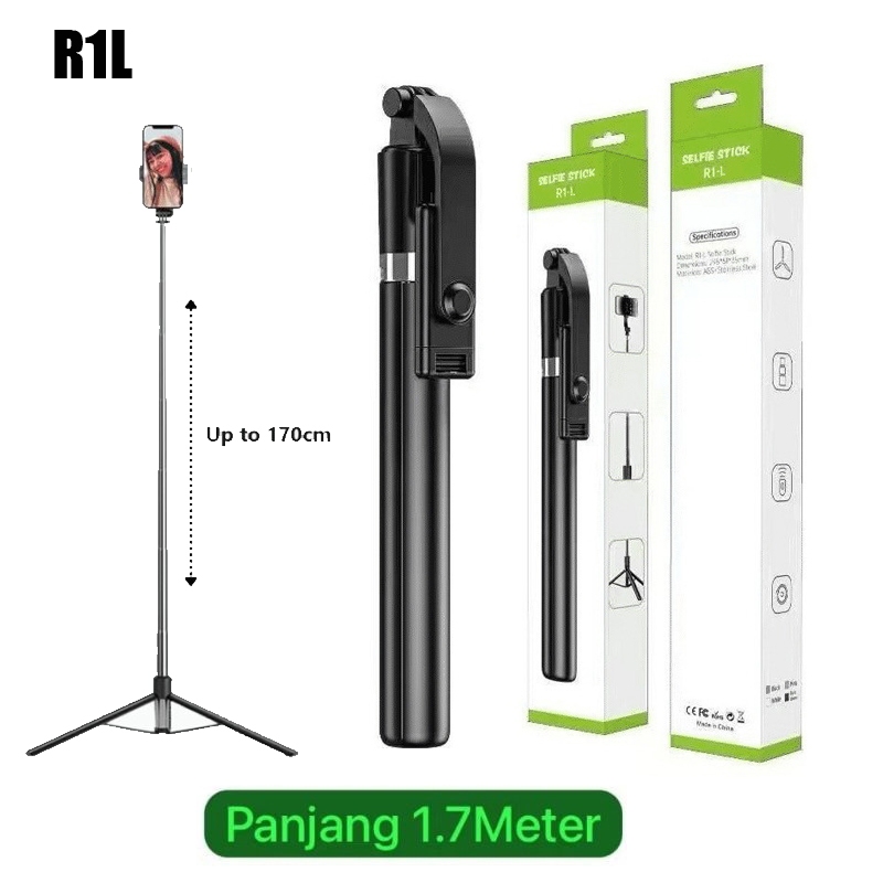 Jual Tripod Tongsis 1,7 Meter Lampu LED R1L R1LS Kokoh Kuat 170 cm | Shopee  Indonesia