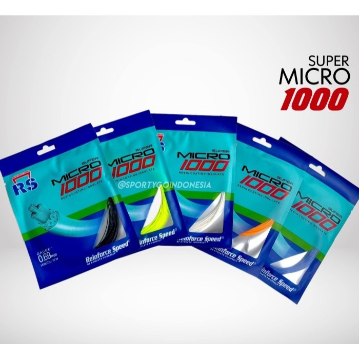 Jual SENAR RAKET BADMINTON REINFORCE SPEEDS - RS SUPER MICRO 1000 ...