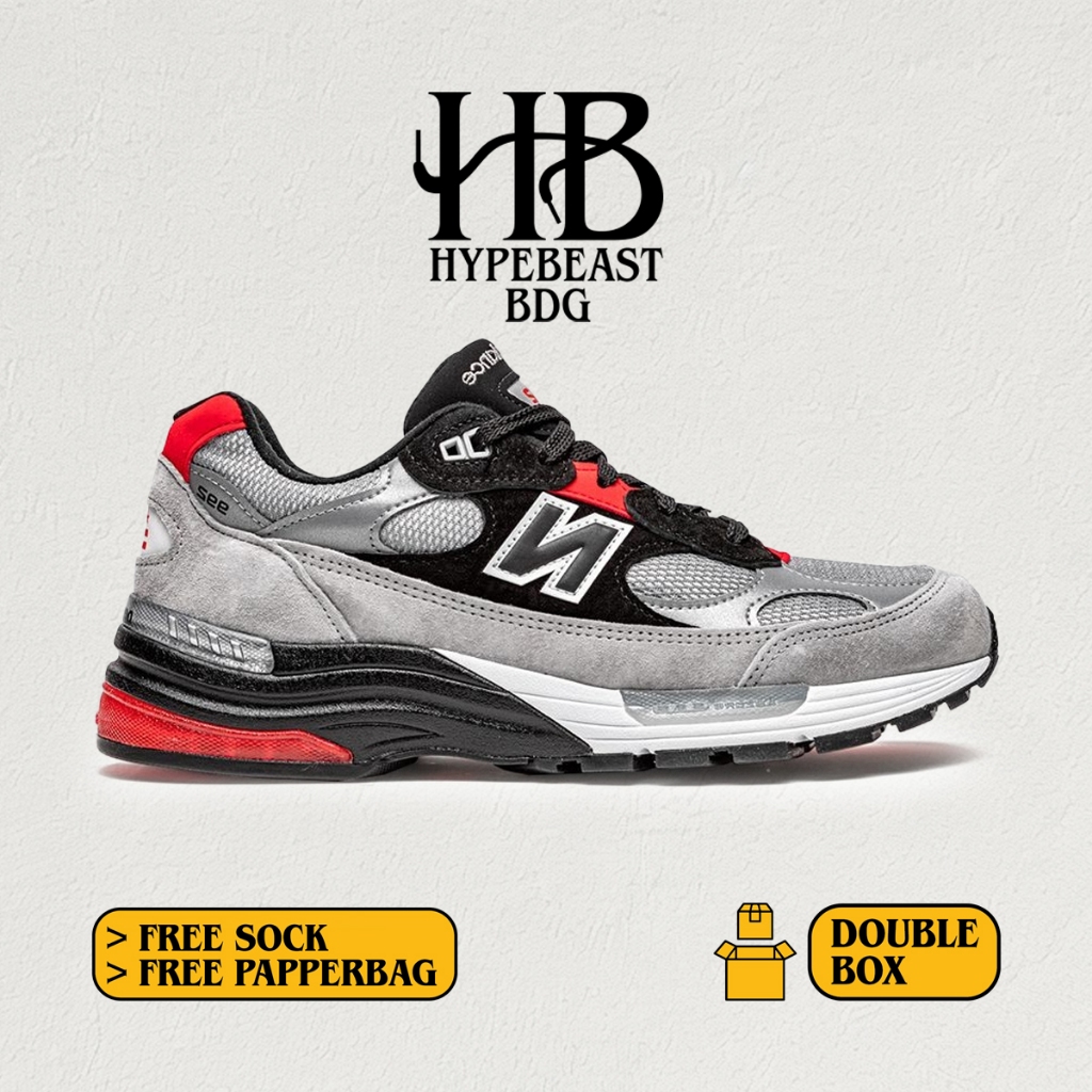 Jual Hypebeast DTLR x New Balance 992 DC Grey Black | Shopee Indonesia