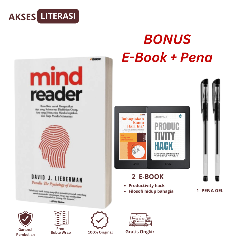 Jual [FREE BUBBLE WARP] Mind Reader - David J. Lieberman Buku ...