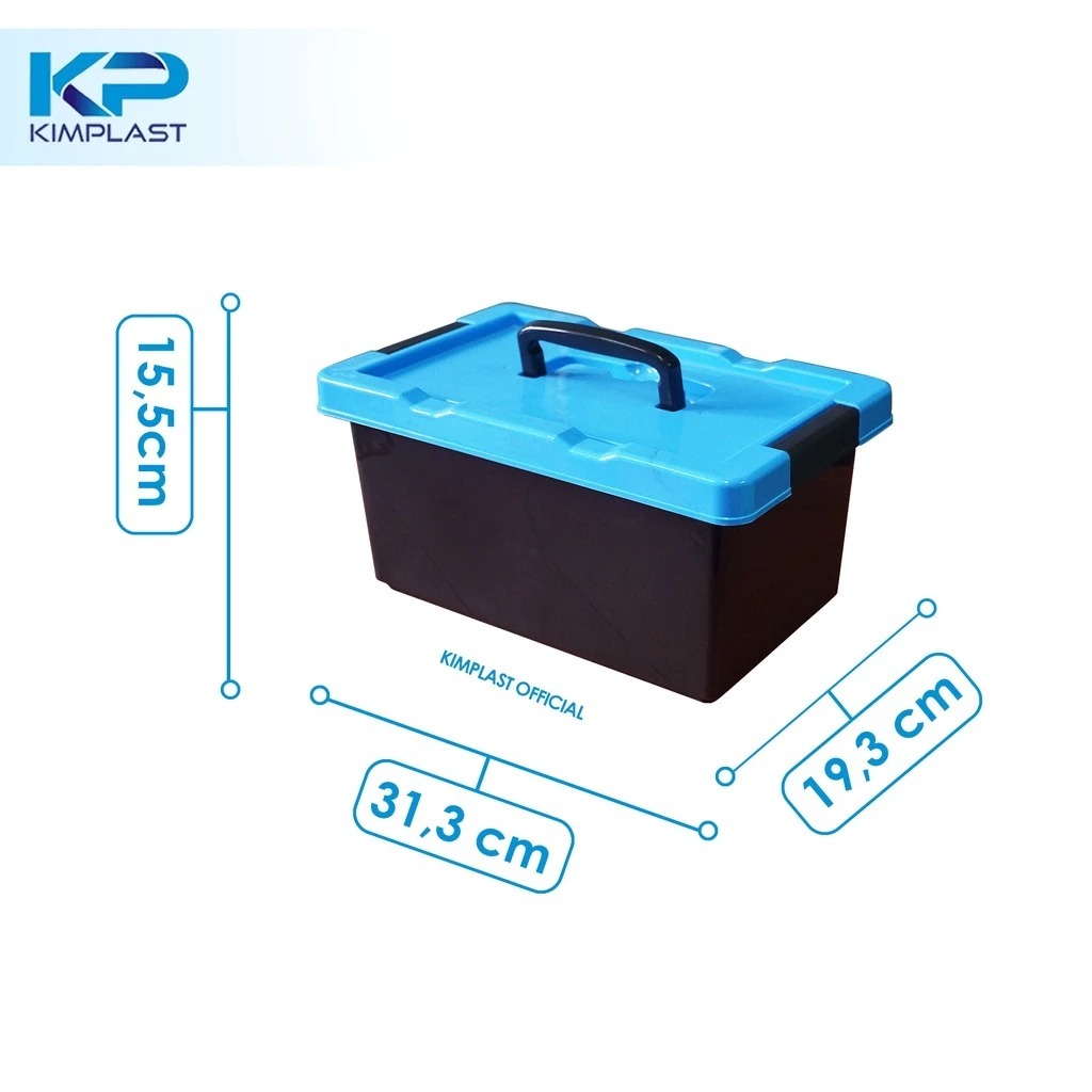 Jual Tool Box Alpha 7 Liter Hitam/ Tempat Penyimpanan Alat | Shopee ...
