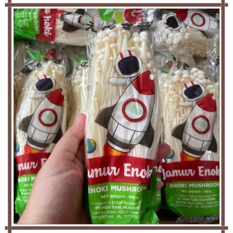 Jual Jamur Enoki Apollo 100gr sudah BPOM n Halal MUI - Enoki Mushroom ...