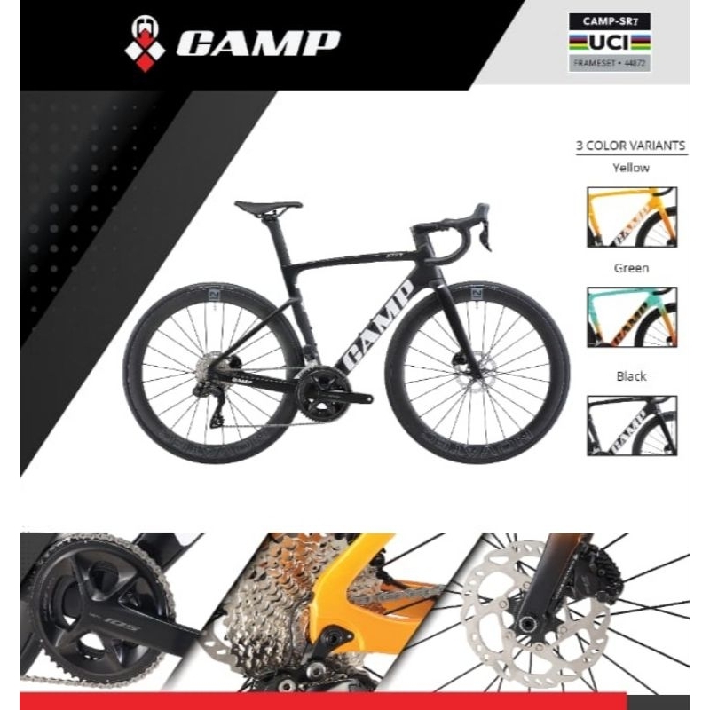 Jual Sepeda Balap Roadbike CAMP SR7 Shimano 105 DI2 Full Carbon 7KG ...