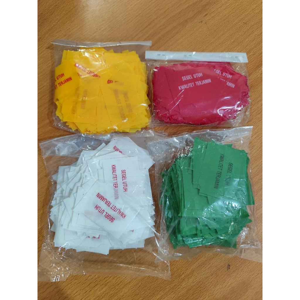 Jual Plastik Segel Utuh Jaminan Mutu / plastik segel tutup botol ...