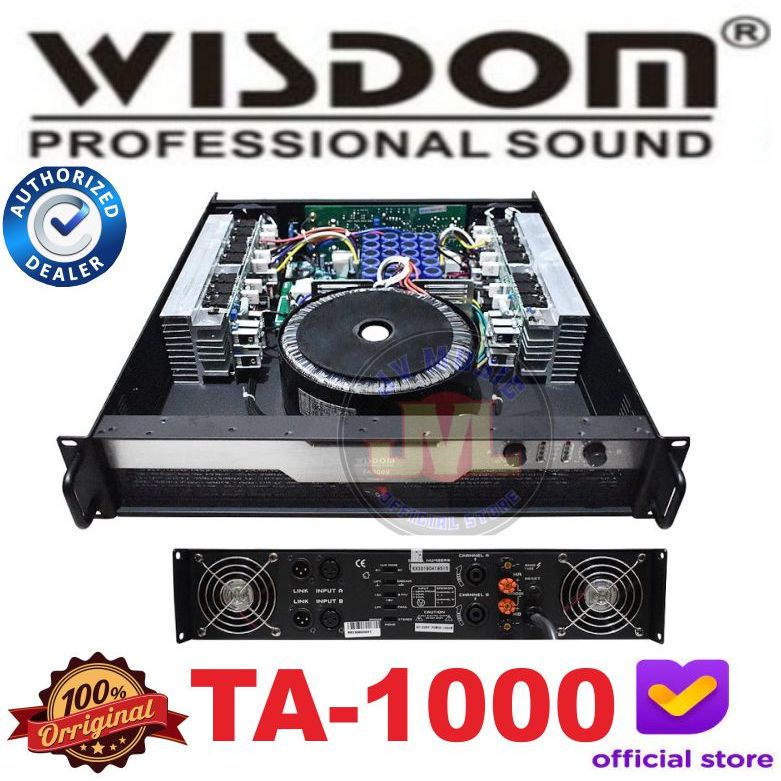 Jual Wisdom TA1000 / TA2000 / TA3000 / TA5000 2-Channel Power Amplifier ...